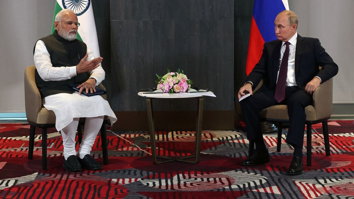 Chceme válku ukončit co nejdříve, řekl Putin indickému premiérovi